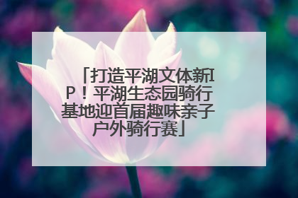 打造平湖文体新IP！平湖生态园骑行基地迎首届趣味亲子户外骑行赛